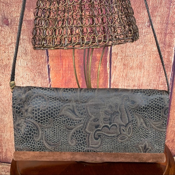 ANTONIO SCEPI Crossbody, Paisley Snakeskin & Suede - Picture 1 of 15